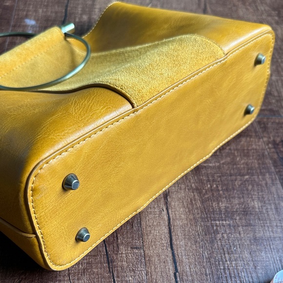 Altar'd State Mustard Yellow Tote Bag - Picture 5 of 5